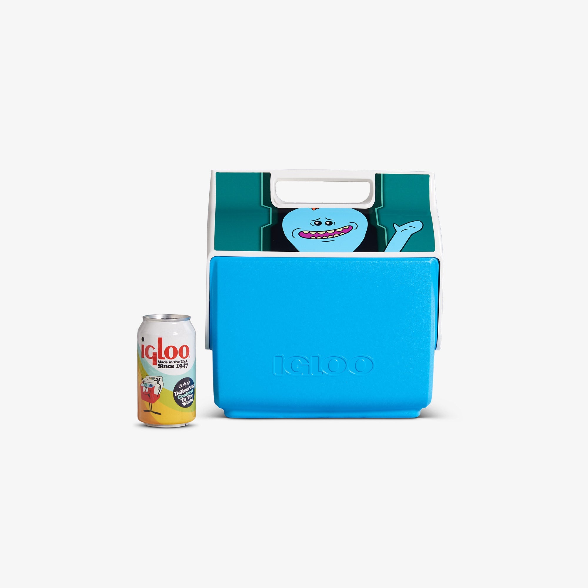 Rick and Morty Mr. Meeseeks Box Little Playmate 7 Qt Cooler