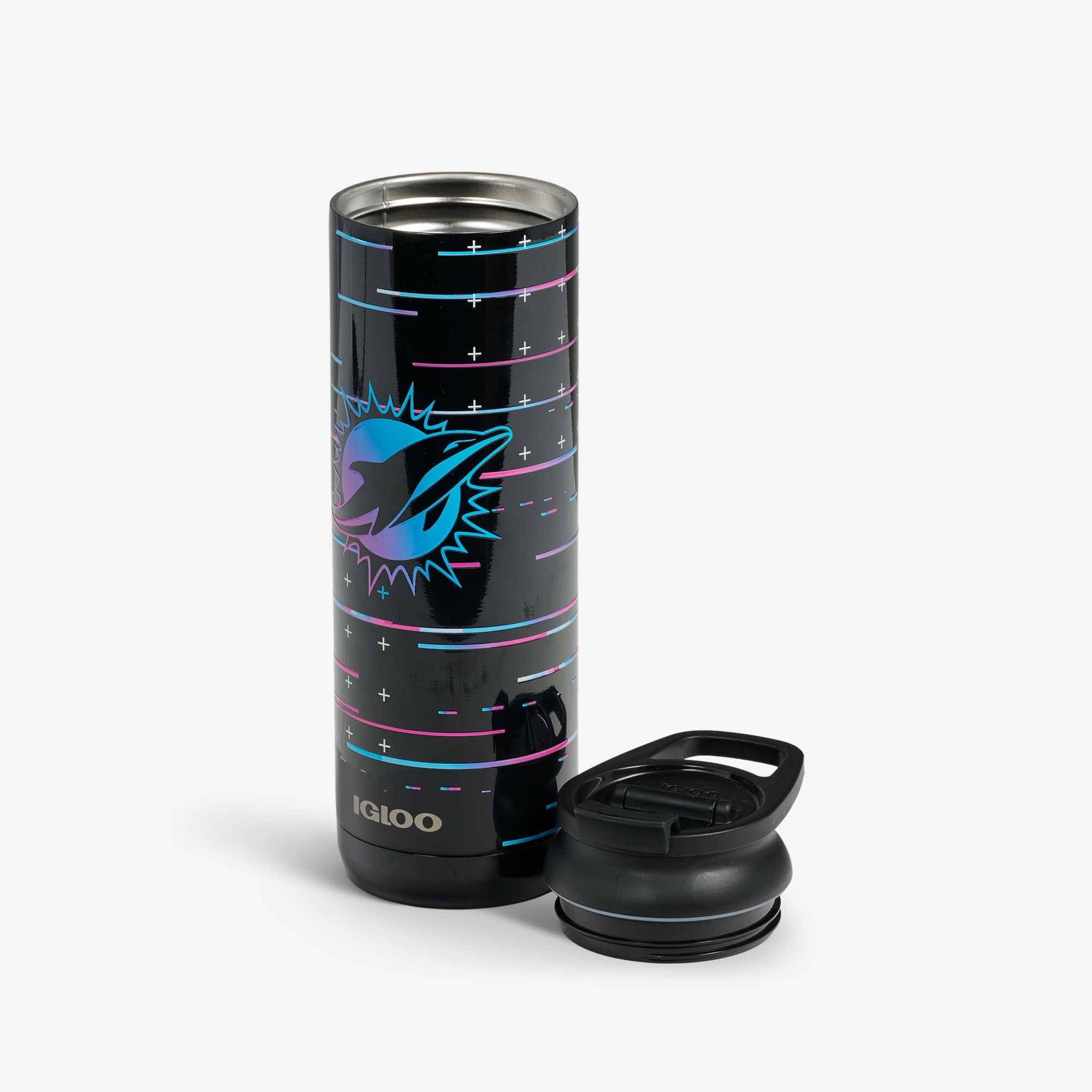 NFL Neon Miami Dolphins 20 Oz Flip 'n' Sip Tumbler