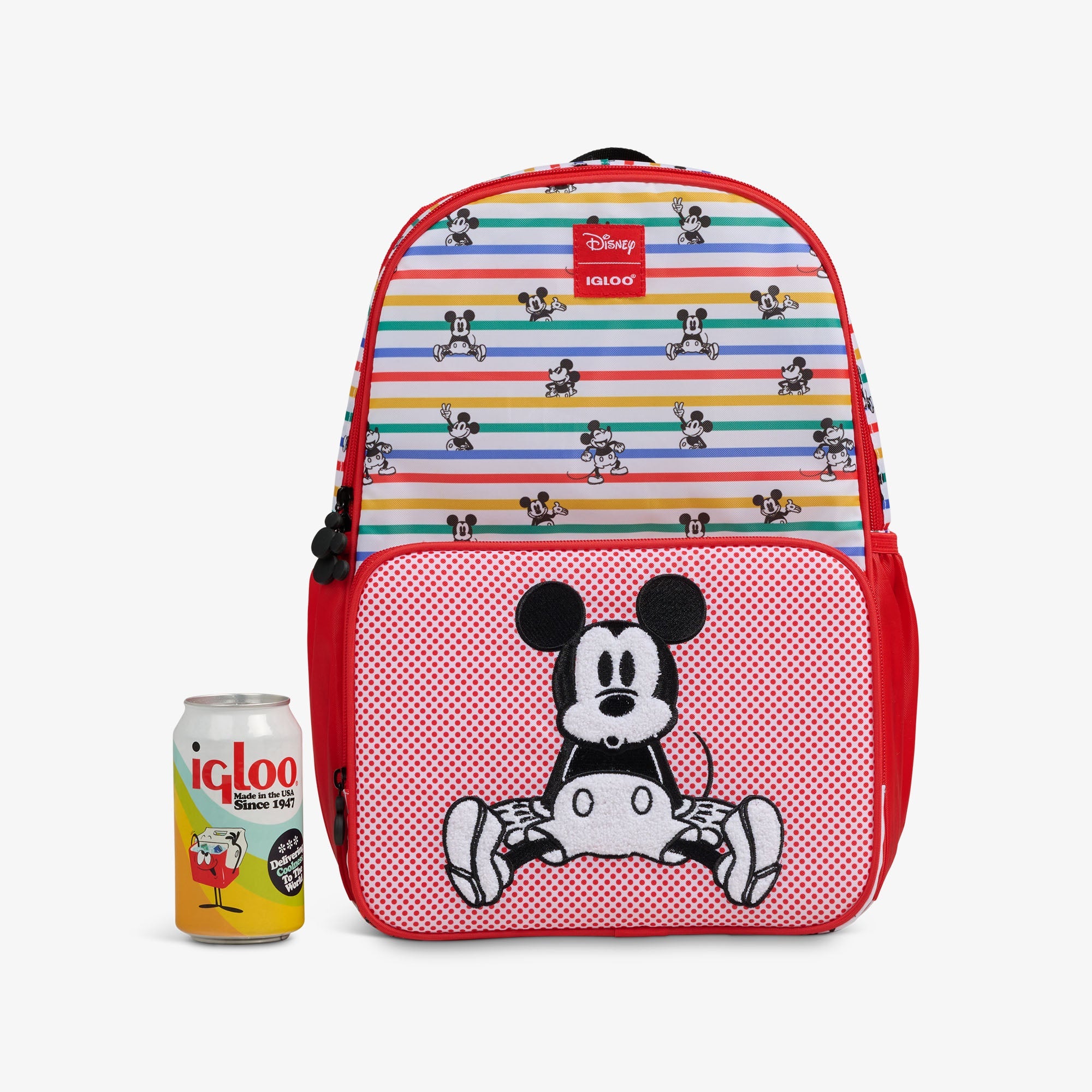 Disney Mickey Mouse Stripe 24-Can Backpack