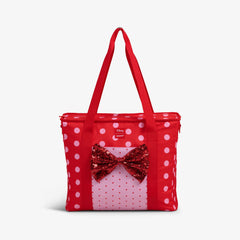 Disney Minnie Mouse Polka Dots Dual Compartment Tote Cooler Bag