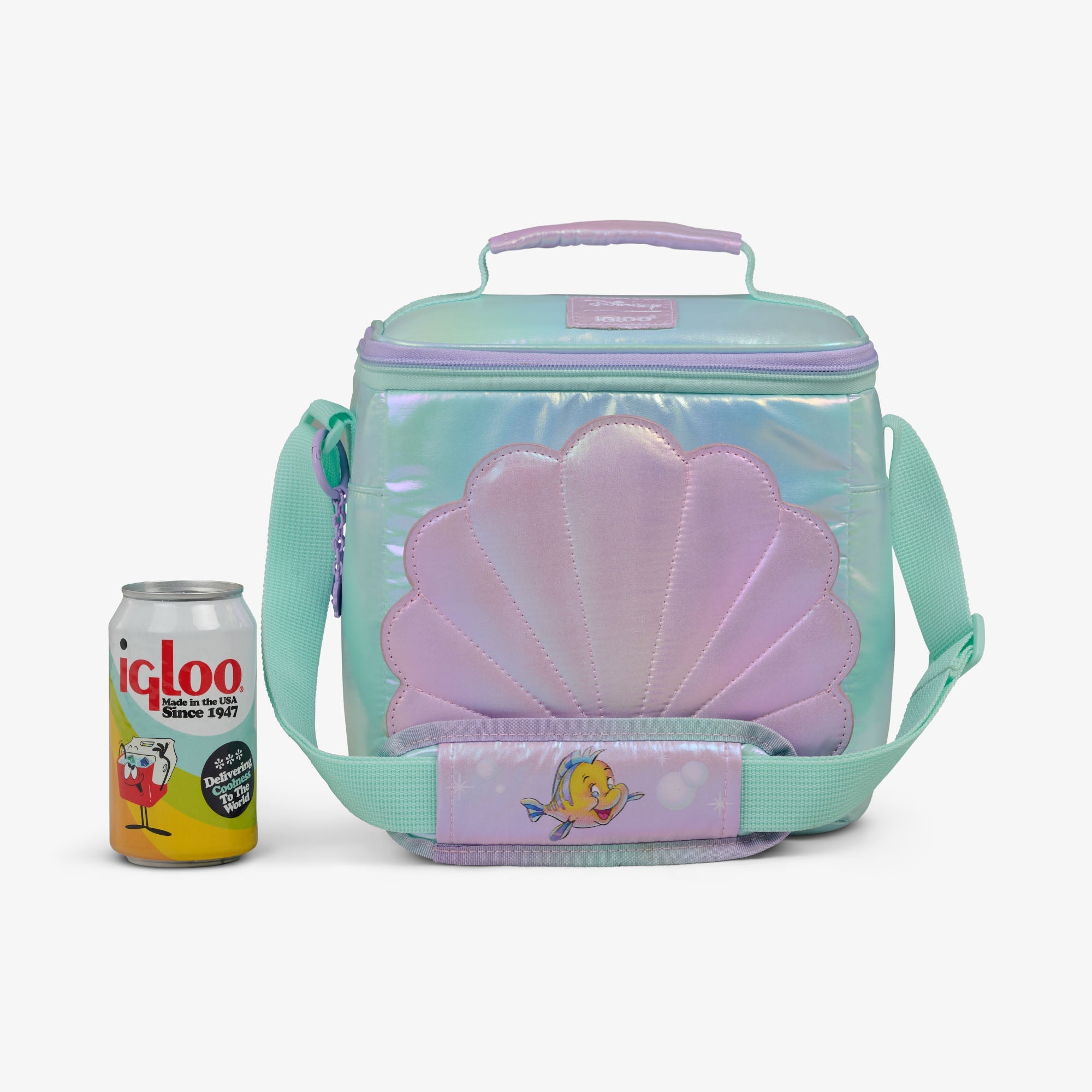 Disney The Little Mermaid Seashell Square Lunch Cooler Bag