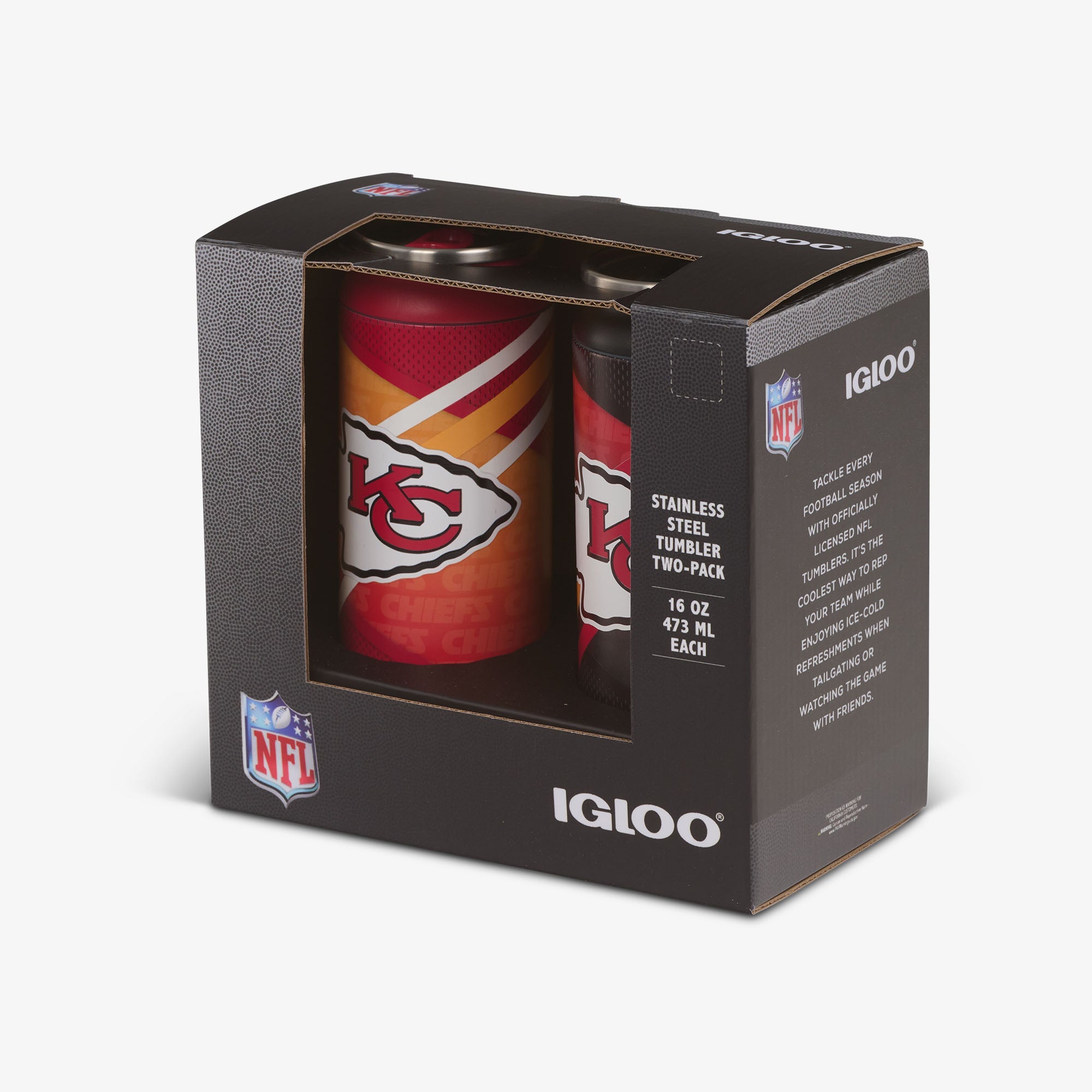 Kansas City Chiefs Home & Away 16 Oz Can 2-Pack