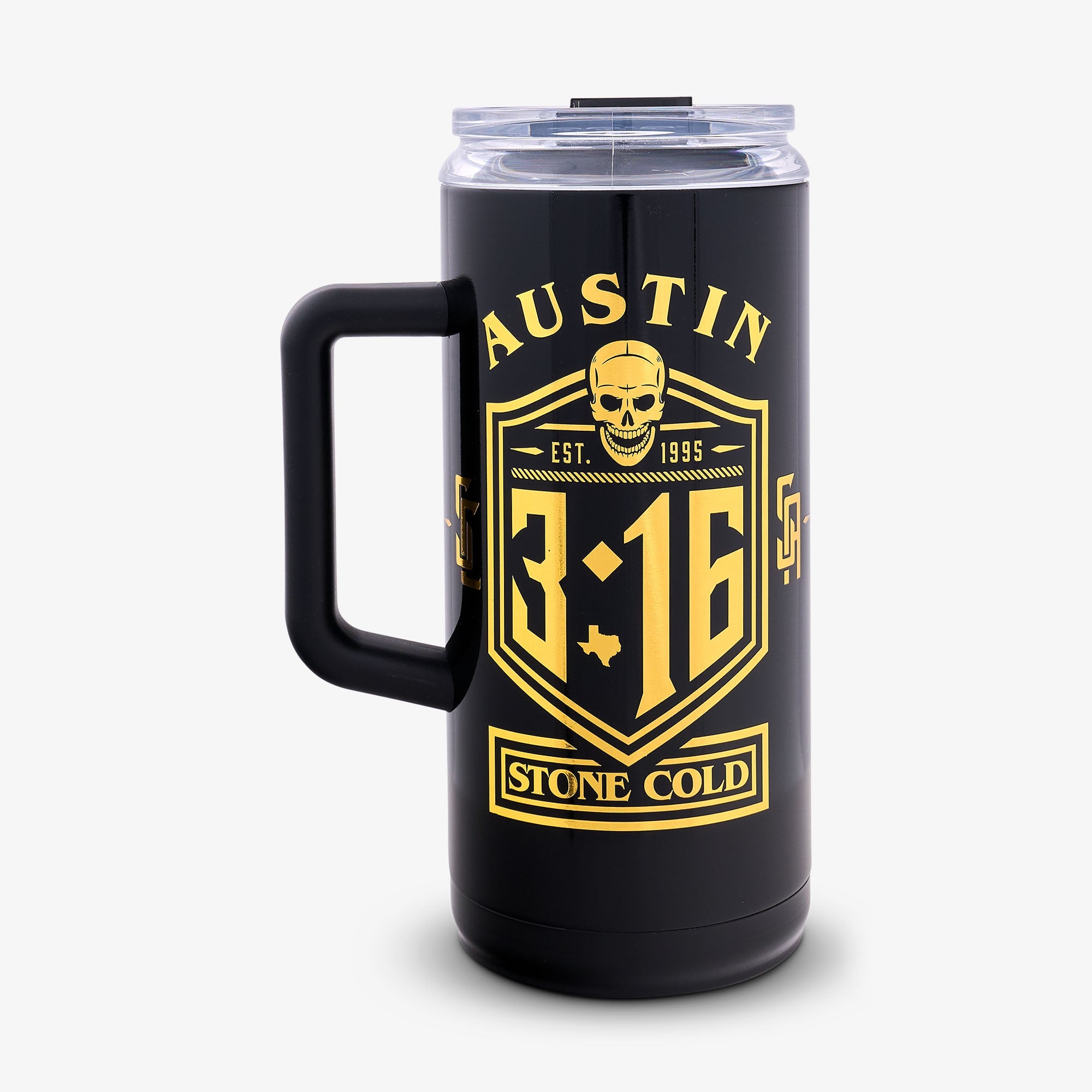 WWE “Stone Cold” Steve Austin Smoking Skull 1L Beer Mug