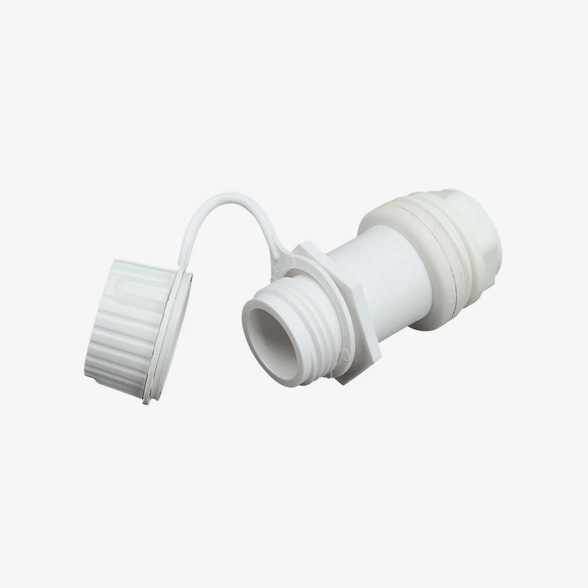 Threaded Drain Plug Assembly With Plastic Tethered Cap